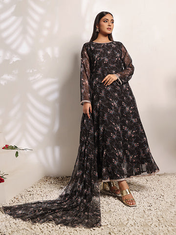 Charcoal web dress (FRT-79)