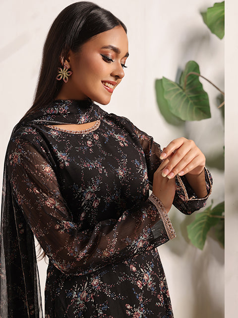 Charcoal web dress (FRT-79)
