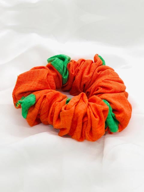 Orange Green Scruncie (B-90)