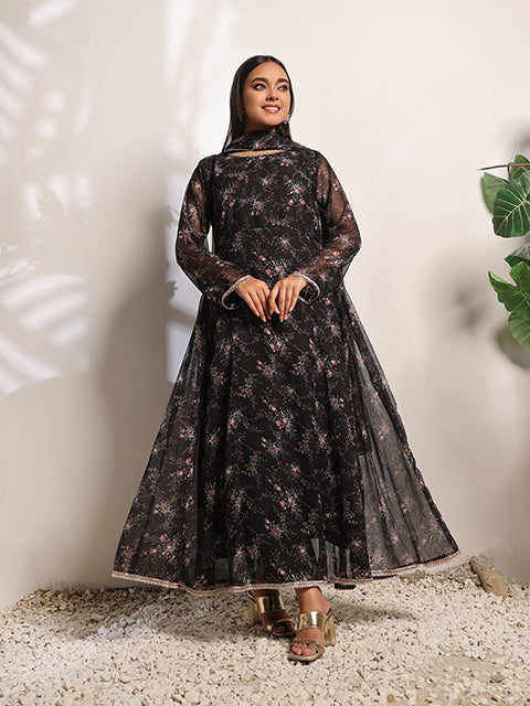 Charcoal web dress (FRT-79)