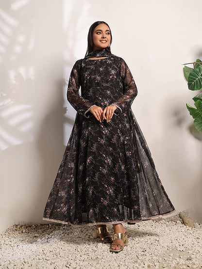 Charcoal web dress (FRT-79)