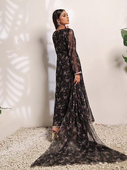 Charcoal web dress (FRT-79)