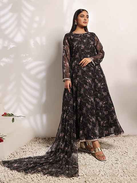 Charcoal web dress (FRT-79)