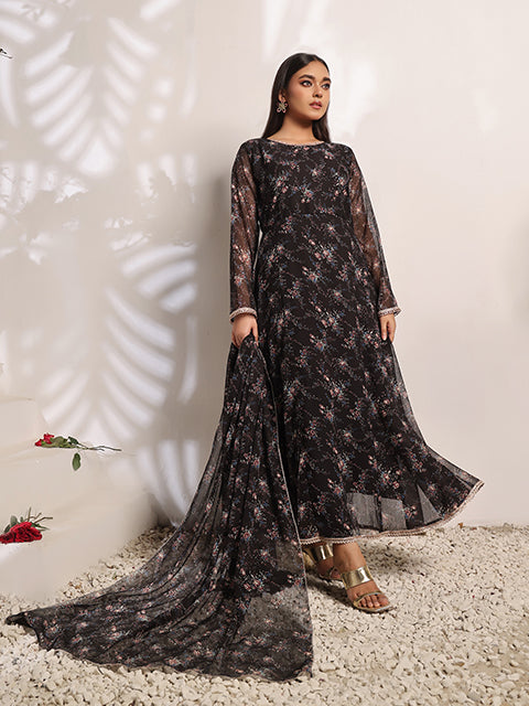 Charcoal web dress (FRT-79)