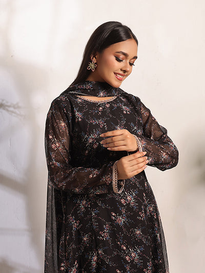 Charcoal web dress (FRT-79)