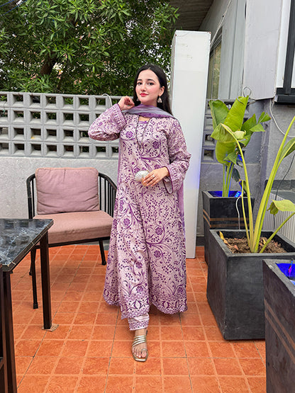 Lavender Elegance (LD-80) - Unstitched
