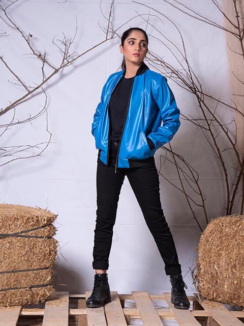 Blue Bomber Jacket (JK-04)