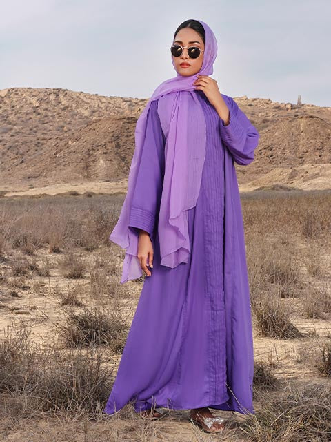 Lavender slate modest dress (MW-03)