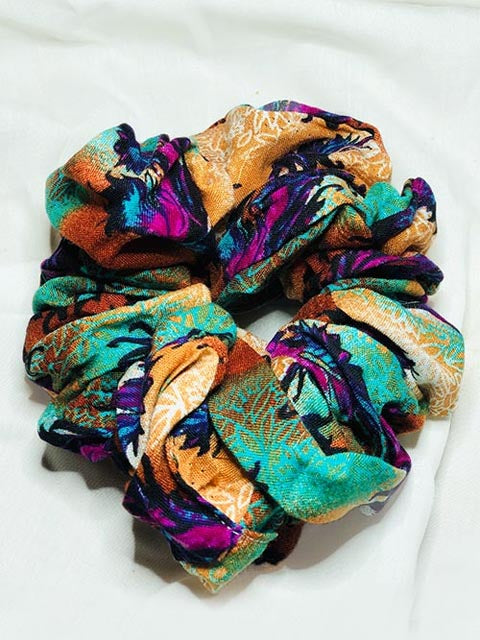 Pack of 10 Printed Scrunchies (PK-09)