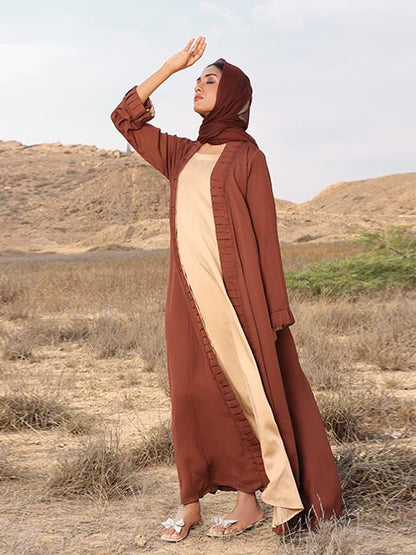 Neutral pallet modest dress (MW-05)