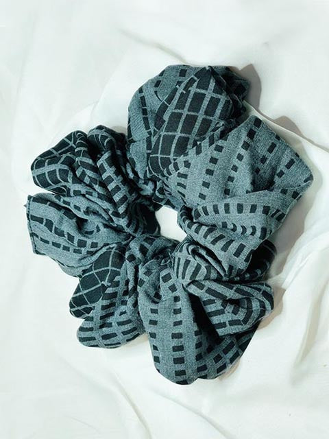 Pack of 10 Printed Scrunchies (PK-09)