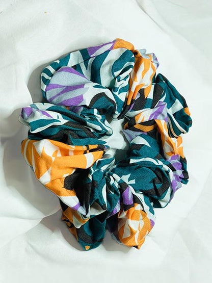 Pack of 10 Printed Scrunchies (PK-09)