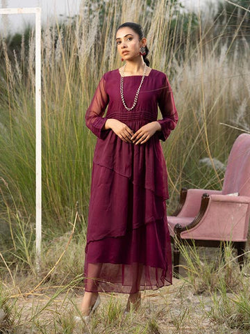 urquoise Dream Flared Layer Maxi (FR-683Laam)