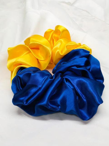 Blue Yellow Scrunchie (B-66)