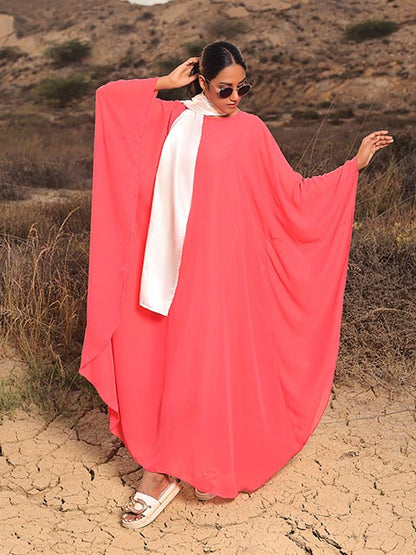 Ruby pink modest dress (MW-09)