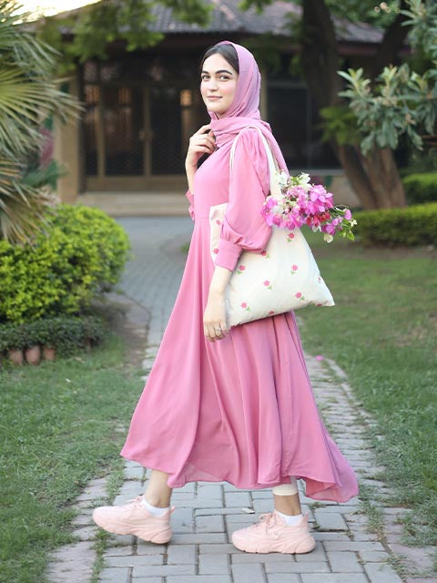 Pink Dreams With Scarf (FR-419)