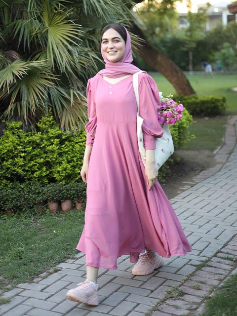 Pink Dreams With Scarf (FR-419)