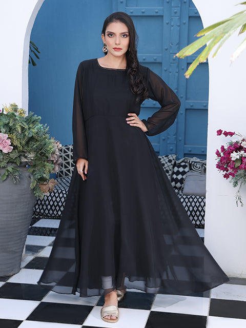 Lacey Charcoal Long Maxi (FR-745)