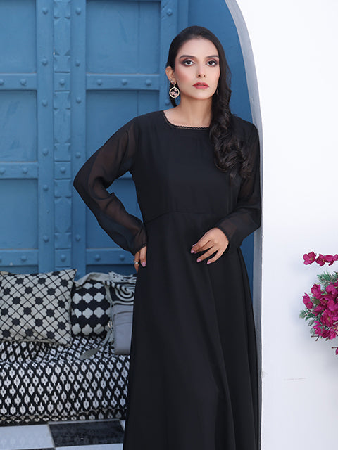 Lacey Charcoal Long Maxi (FR-745)