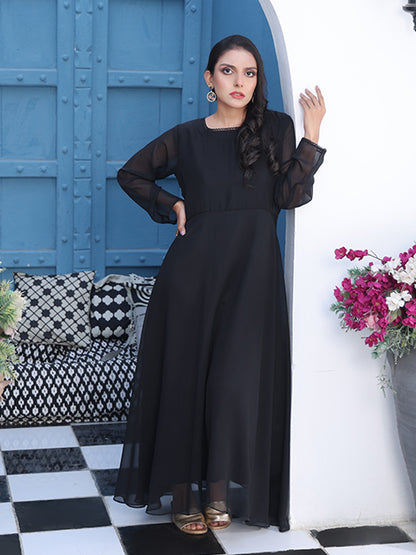 Lacey Charcoal Long Maxi (FR-745)