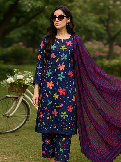 Floral Fiesta  (Unstitched) LUS-06