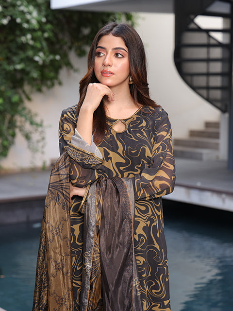 Dazzling Bodycon Dress (FR-758) With Dupatta (2pc) / XL Dazzling Bodycon Dress (FR-758) With Dupatta (2pc) / XL
