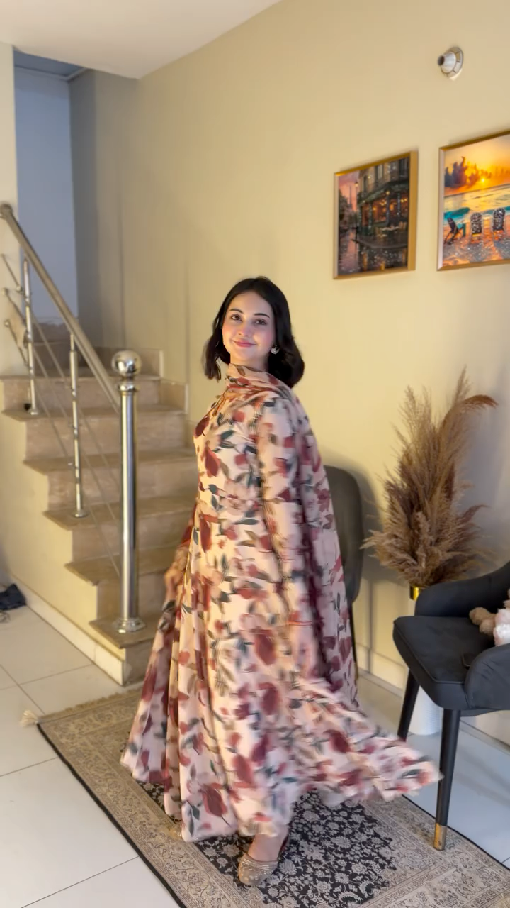Calico flowers dress (FRT-74)