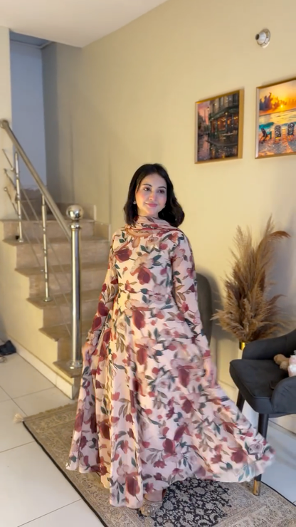 Calico flowers dress (FRT-74)