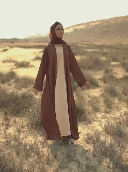 Neutral pallet modest dress (MW-05)