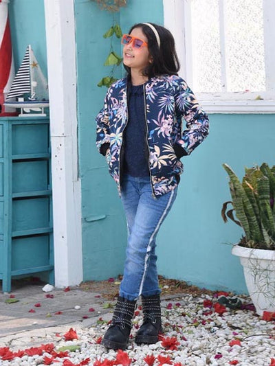 Multi Floral Bomber Jacket (TDK-01)