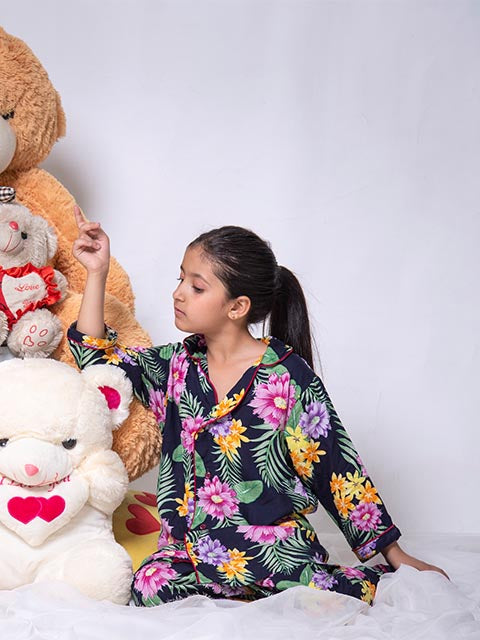 Floral Affair Kids Pjs (NJ-03)