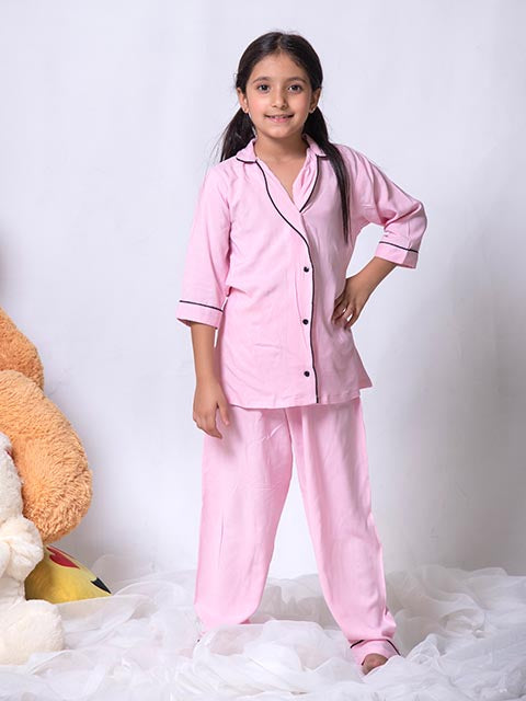 Baby pink Kids Pjs (NJ-08)