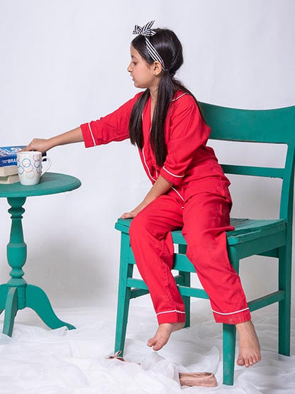 Cherry Red Kids Pjs (NJ-07)
