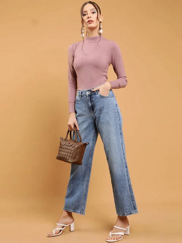 Purple Turtle Neck (H-Purple)