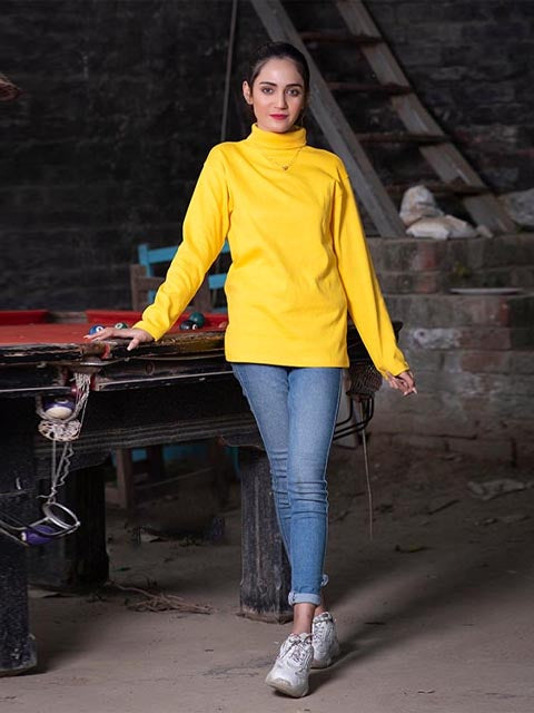 Yellow Turtle Neck (H-YELLOW)