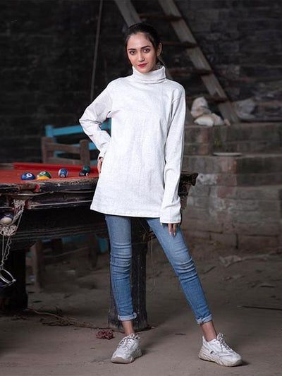 Heather Grey Highneck (H-HEATHER GREY)