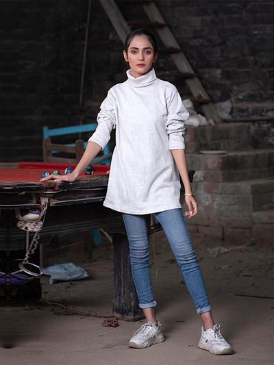 Heather Grey Highneck (H-HEATHER GREY)