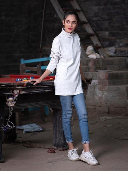 Heather Grey Highneck (H-HEATHER GREY)
