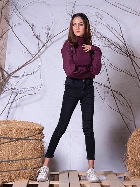 Maroon Turtle Neck (H-MAROON)