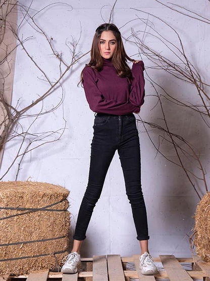 Maroon Turtle Neck (H-MAROON)