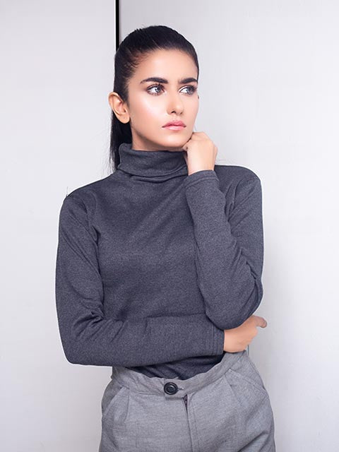 Charcoal Turtle Neck (H-CHARCOAL)