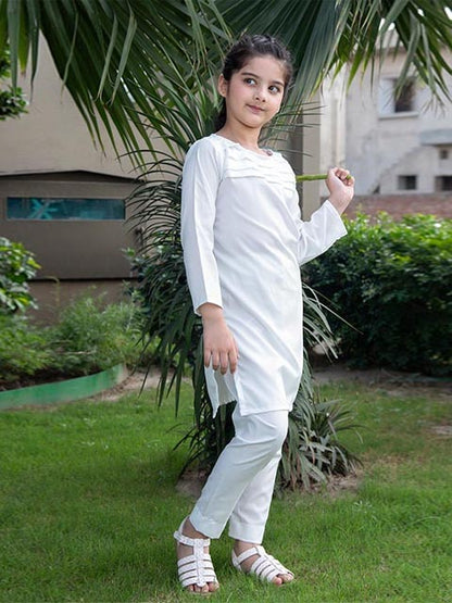 White Plates Kurta Shalwar (NK-32)