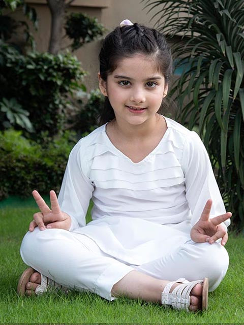 White Plates Kurta Shalwar (NK-32)